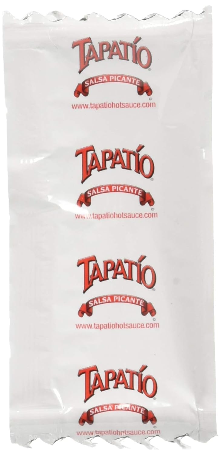 SUPERDEALS Tapatio travel-size packets bundled for travel, lunch, and picnics.