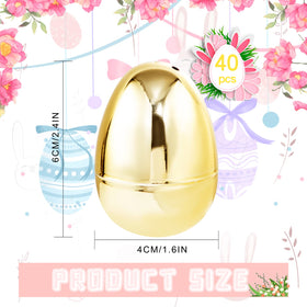 Supernal 40-piece pack of golden eggs for bulk Easter gifting.