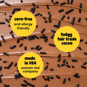 Supernatural Chocolate Softies Sprinkles decorating cupcakes with vegan gluten-free flair