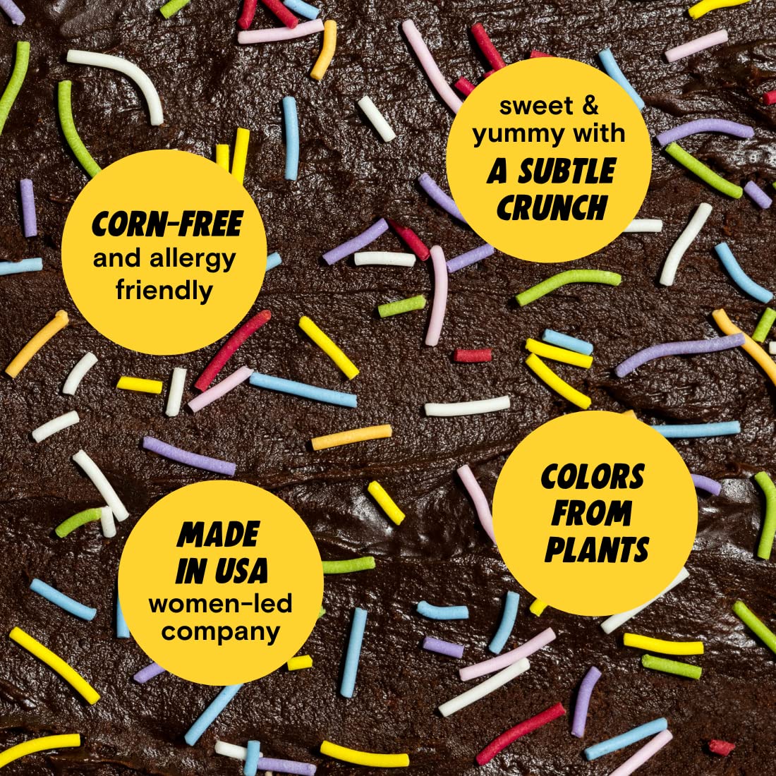 Supernatural Rainbow Crunchies bowl adds crunchy toppings to cupcakes.