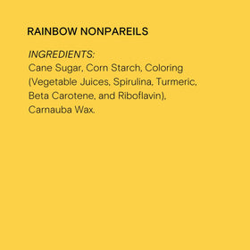 Supernatural Rainbow Nonpareils topping cookies for vibrant color
