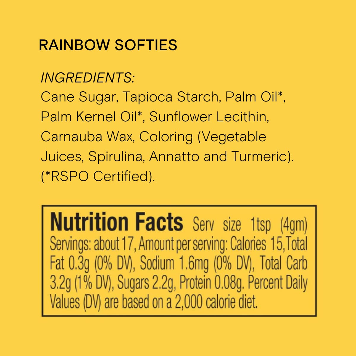Rainbow Softies sprinkles on cake demonstrating vibrant garnish without artificial dyes