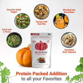 SuperSeedz pumpkin seeds avocado toast topping boosts protein and flavor.