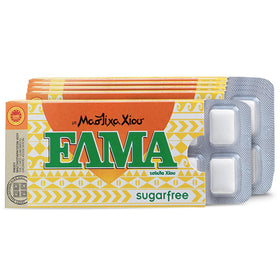 Supersmart Elma mastic gum pack boosts fresh breath after meals.