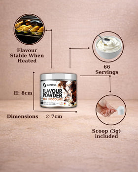 SUPRIVA Flavor Powder Cereal Bowl pairs with morning cereals for a lighter sweetness.