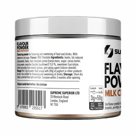 SUPRIVA Flavor Powder Fridge Storage shows compact packaging for on-the-go use.
