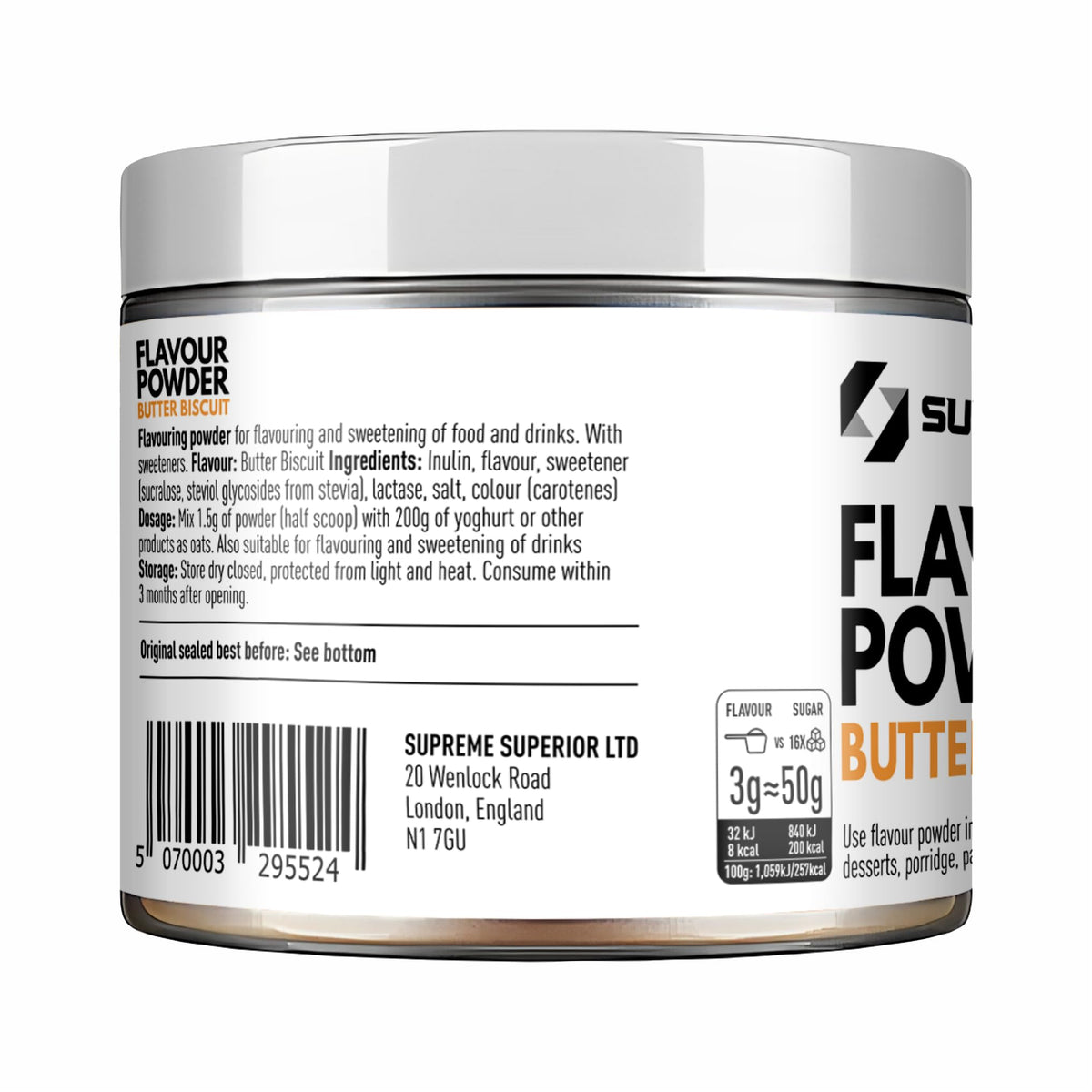 SUPRIVA Flavor Powder with lactase eases lactose digestion in dairy foods.