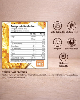 SUPRIVA Flavor Powder enhances shakes with rich flavor and fiber-supporting fullness.