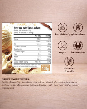 SUPRIVA Vanilla Cream dissolving in water delivering quick, sugar-free flavor.