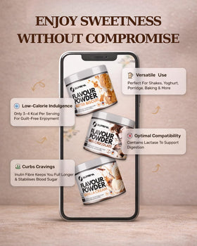 SUPRIVA Vanilla Cream scoop emphasizing portion control for snacks.