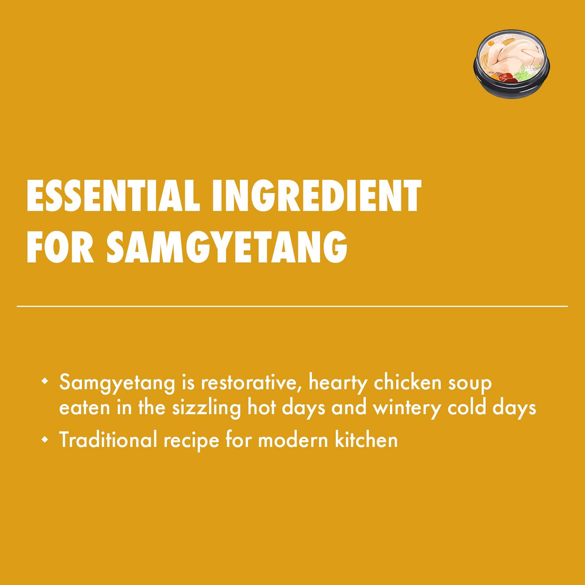 Surasang ginseng ingredients display highlights the traditional herb for rich aroma.