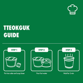 Surasang Tteokguk microwavable bowl heats in minutes