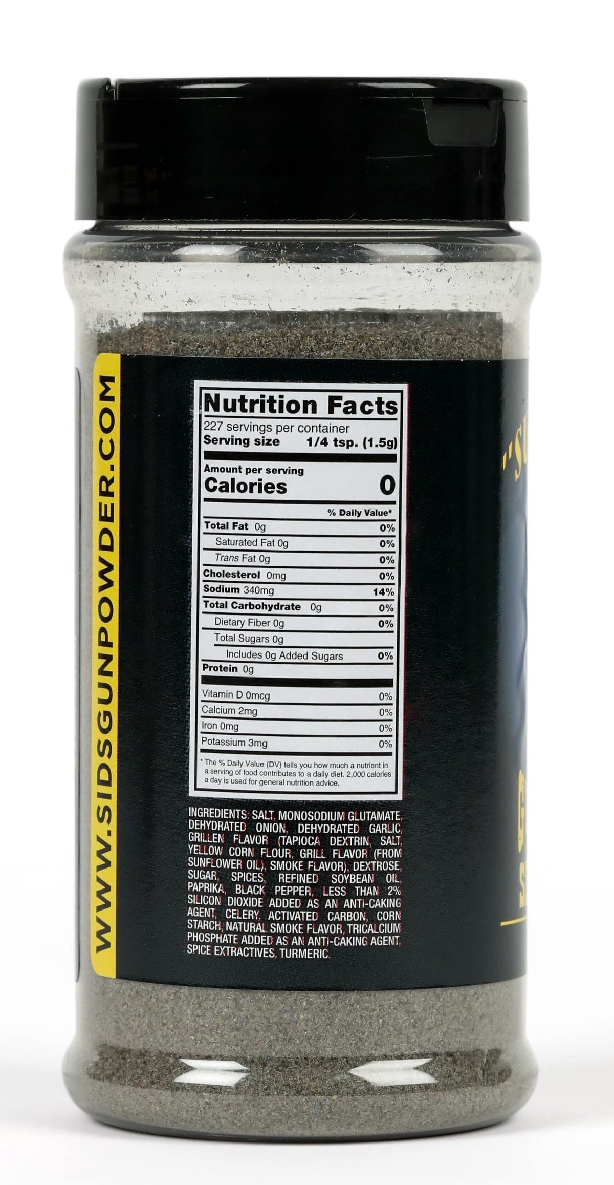 Sure Shot Sid's Gunpowder Seasoning dry-rub closeup shows even seasoning for perfect results.