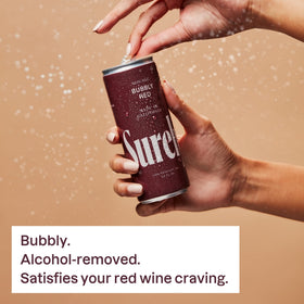 Surely Bubbly Red with pizza pairing suggests versatile dining option.