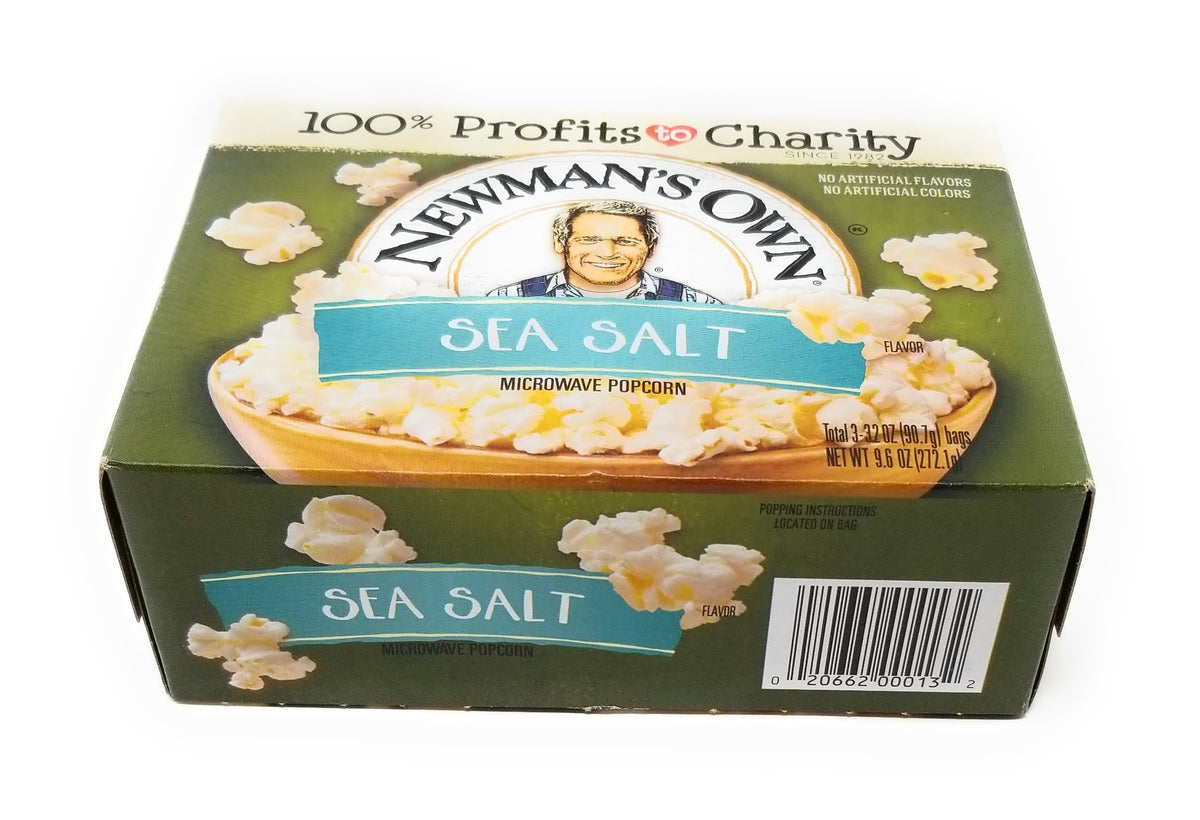 Surgeark Newmans Own Microwave Popcorn Reg close-up kernels and aroma ready to enjoy