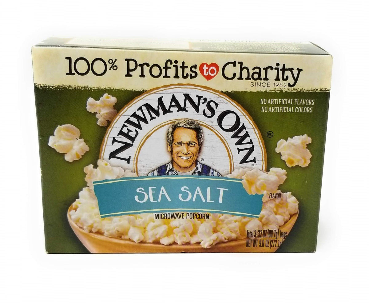 Surgeark Newmans Own Microwave Popcorn Reg packaging ready for quick snacking