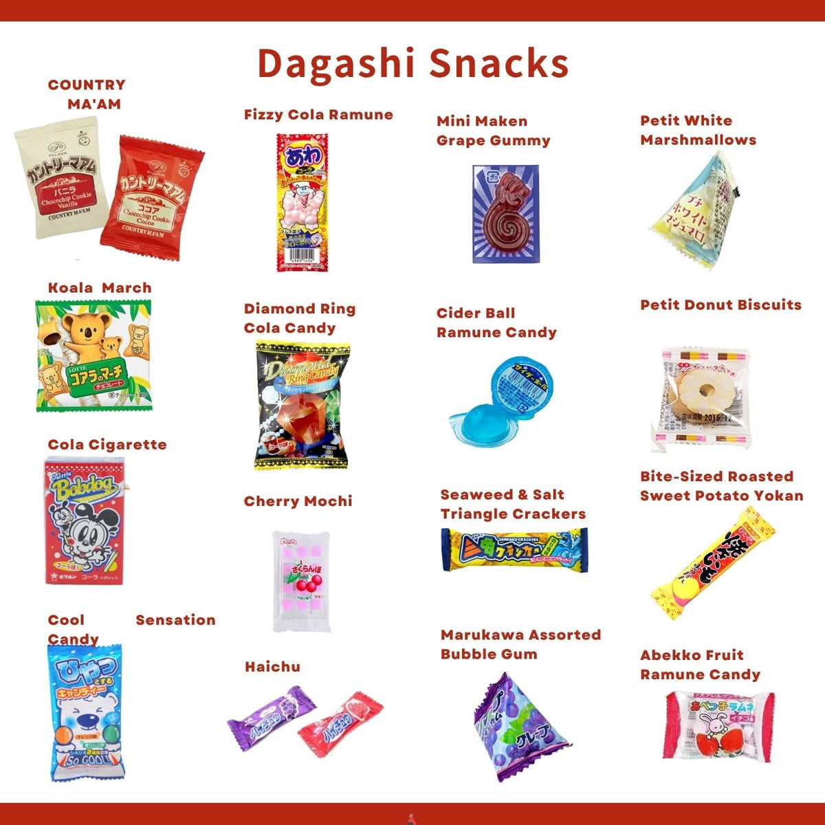 SurpriseBox chocolate dagashi treats provide smooth textures and seasonal twists.