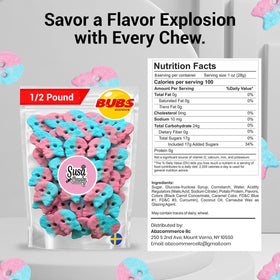 Susa Candy BUBS Sour Dizzy Skulls vegan Swedish godis in stylish packaging for gifting.