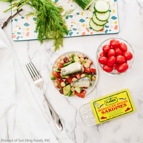 Flower Spiced Sardines canned in BPA-free sustainable cans