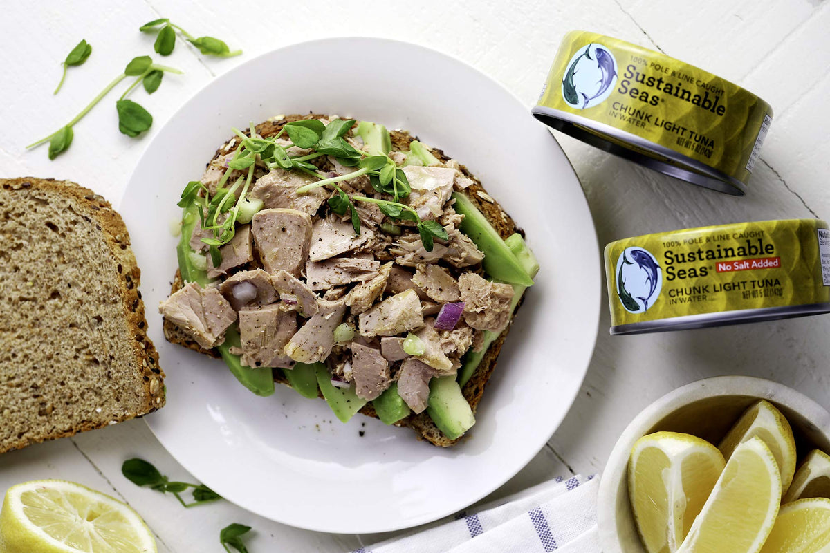 Sustainable Seas omega-3 content graphic highlights nutritional value