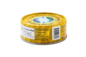 Sustainable Seas tuna on plate close-up, protein-rich meal idea