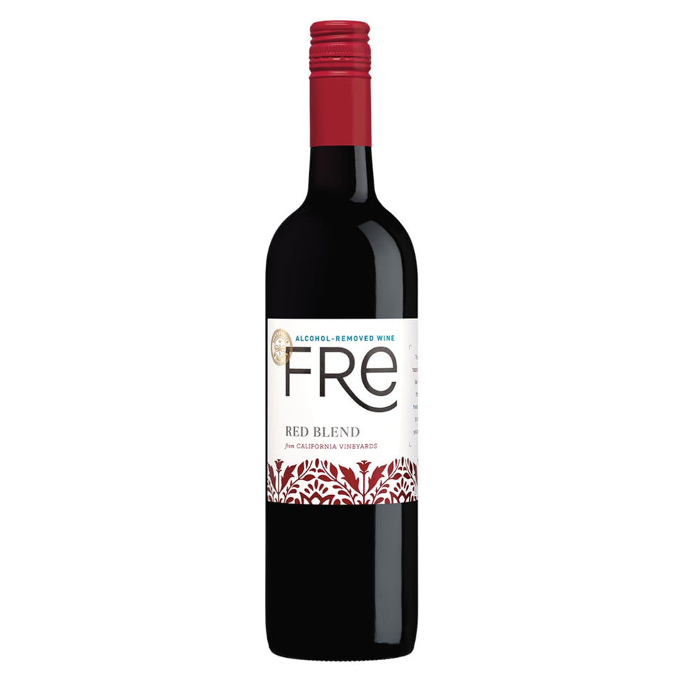 Sutter Home Fre Red Blend bottle front view, showcasing premium non-alcoholic wine
