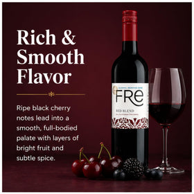 Sutter Home Fre Red Blend pours into a glass, inviting aroma