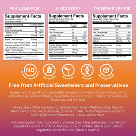 SUU Tribiotics ready-to-drink beverage shown in a glass after mixing.