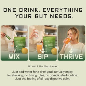 SUU Tribiotics packaging and label emphasize clean ingredients and daily probiotic blend