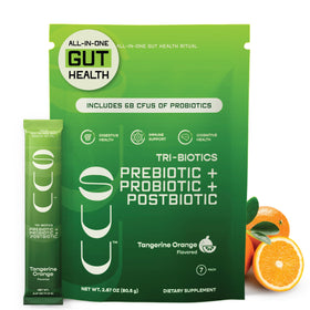SUU Tribiotics Tangerine Orange packets for daily probiotic routine on the go