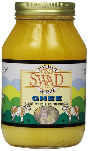 Swad Pure Ghee jar for versatile cooking and rich flavor