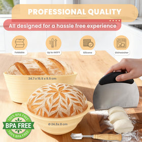 Swakik dough whisk assists quick, even dough blending.