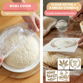 Swakik silicone dough sling helps release loaves cleanly.