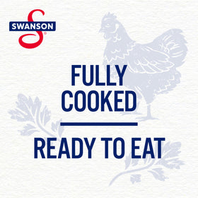 Swanson product with 98 percent fat free and gluten free chicken