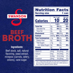 Swanson Beef Broth pour into pan, enhances gravies and sauces with depth