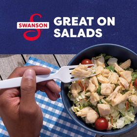 Swanson Original White Chunk Chicken on-the-go meal concept.