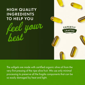Swanson olive oil with polyphenols illustration — antioxidant-rich profile for daily wellness