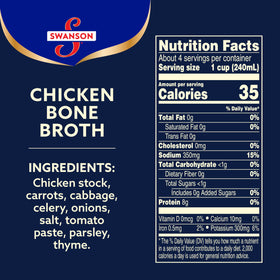 Swanson S broth with vegetables and spices enhances recipes with savory depth.