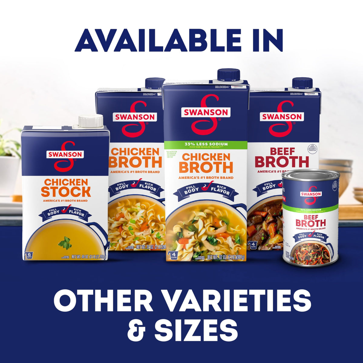 Swanson S Chicken Broth holiday dish pot, adds richer flavor to sides.