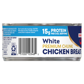 Gluten-free protein option: Swanson S chicken in water.