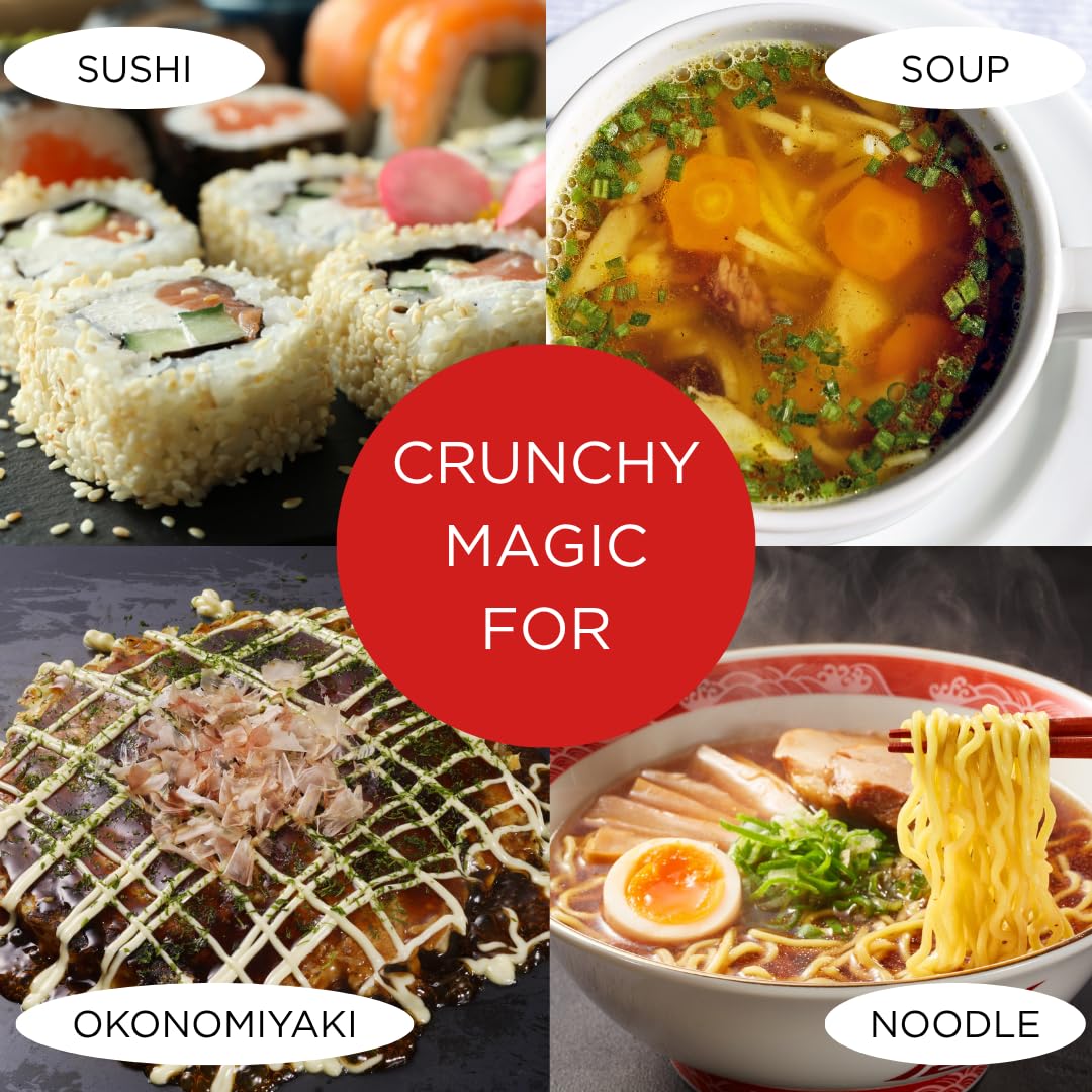 Swashbuckle Seaweed Tenkasu Bits sprinkled over ramen for extra crunch