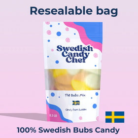 Assorted Bubs Godis from Swedish Candy Chef offers a bright sour-sweet experience.