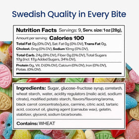 Swedish Candy Chef Bubs Ovals showcase chewy, sour centers for bold flavor.