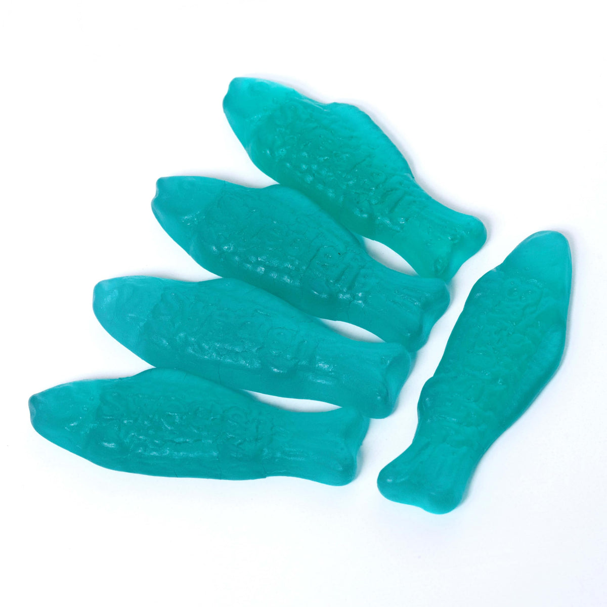 Movie night setup with Swedish Fish blue raspberry lemonade gummies