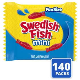 Swedish Fish bulk 140 snack packs, ready for gatherings