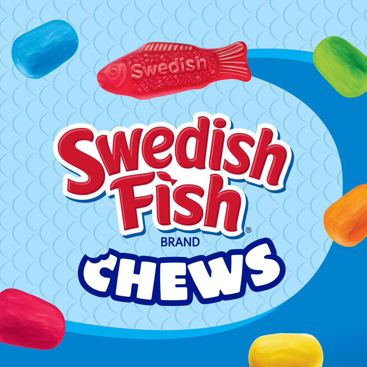 Swedish Fish chews Orange Lemon Lime trio image, a tangy option for party snacks.