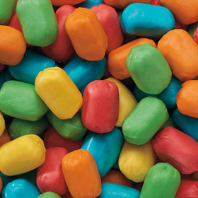 Swedish Fish chews soft and chewy texture close-up, highlighting snackability.
