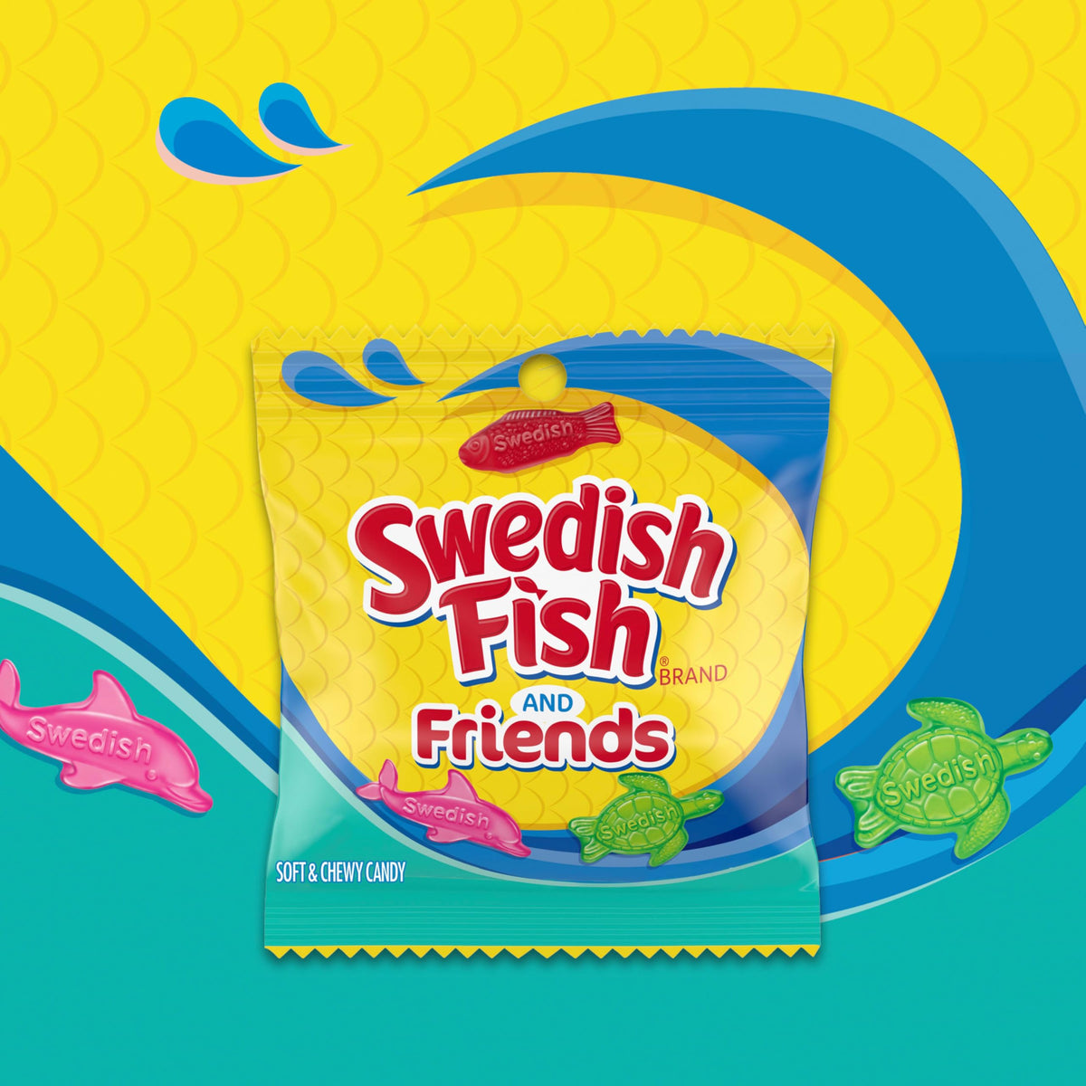 Classic red Swedish Fish flavor offers familiar, satisfying snacking.