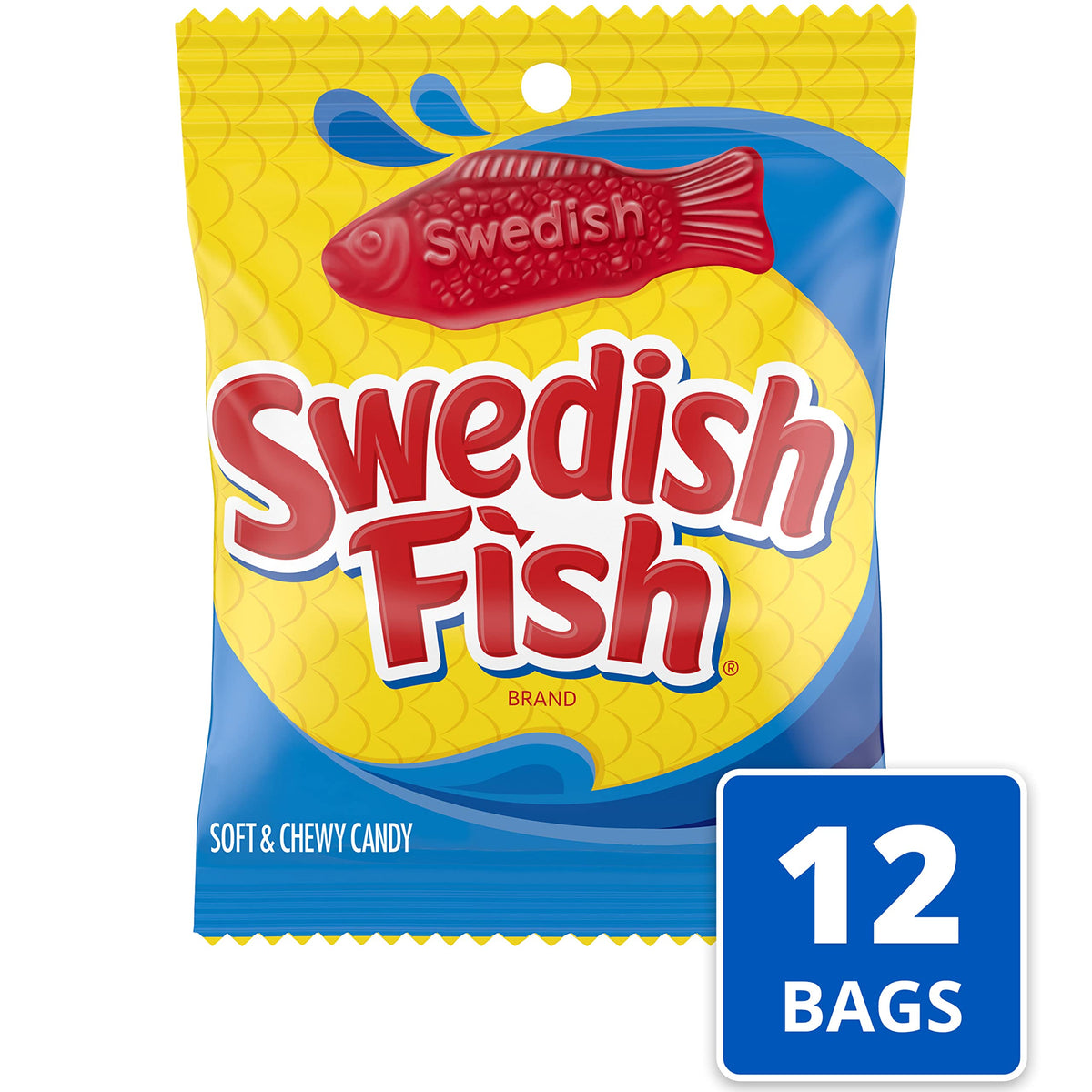 Swedish Fish fruity red fish shapes highlight the classic flavor and fun design.