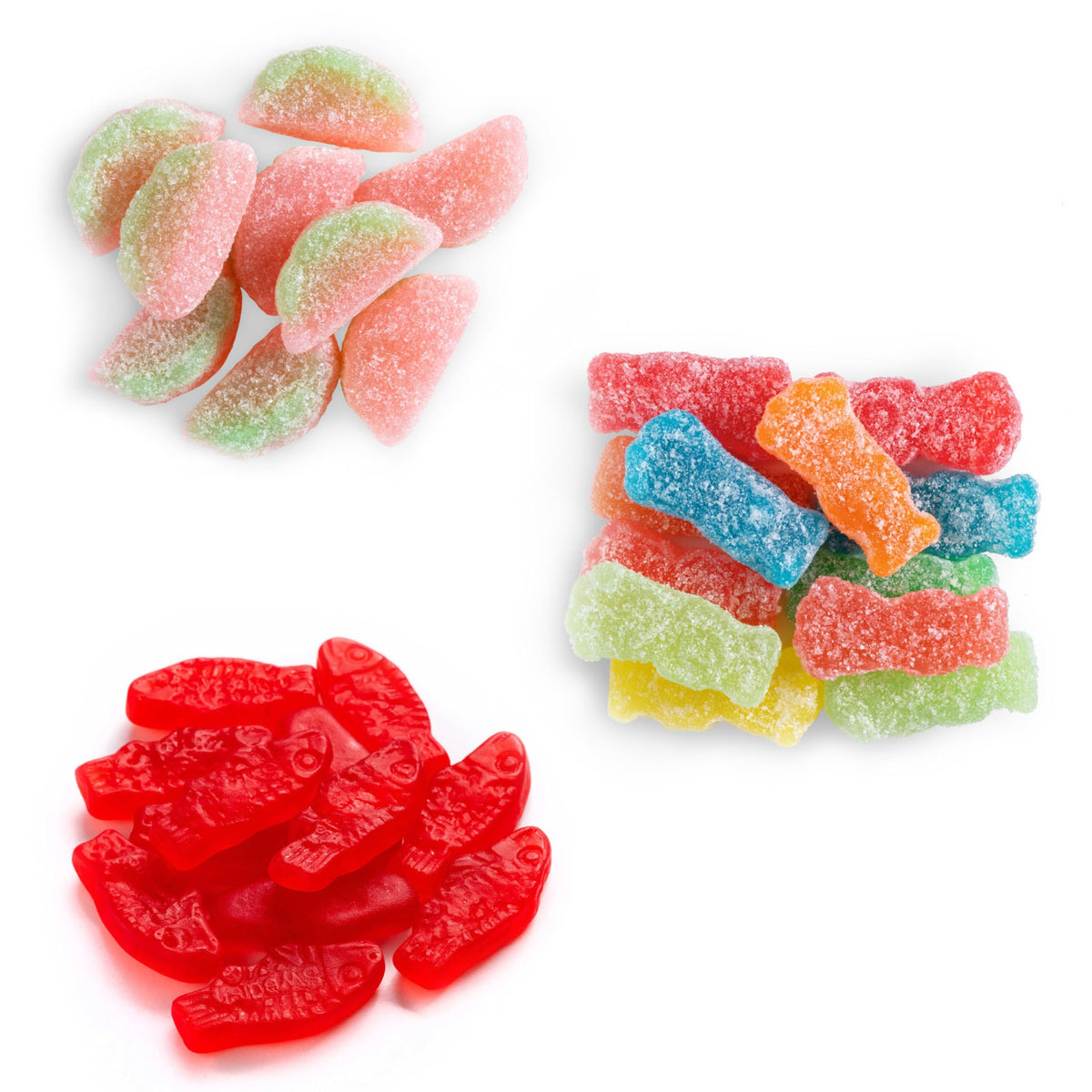 Swedish Fish Mini candy bags with red fish shapes for playful snacking